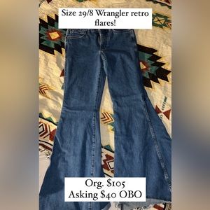 Wrangler retro flare jeans